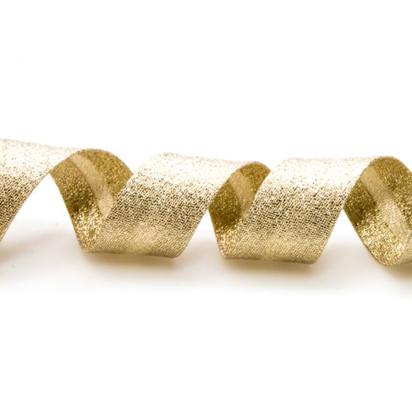 Schrägband Viskose "Lurex" 18 mm (gold)