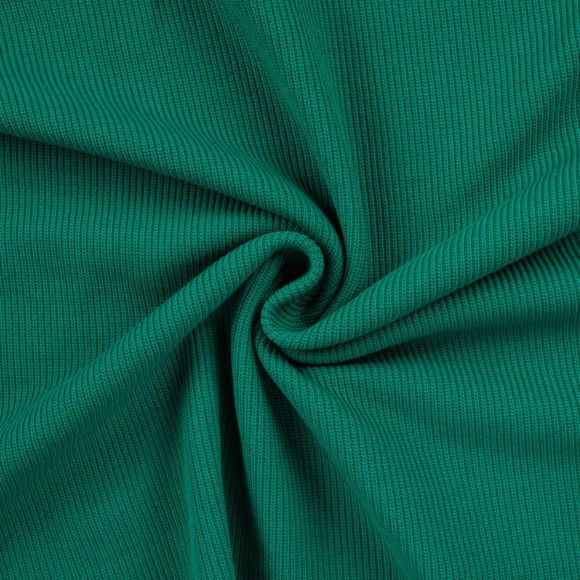 Strickstoff Baumwolle - gerippt "Levi" (grün)