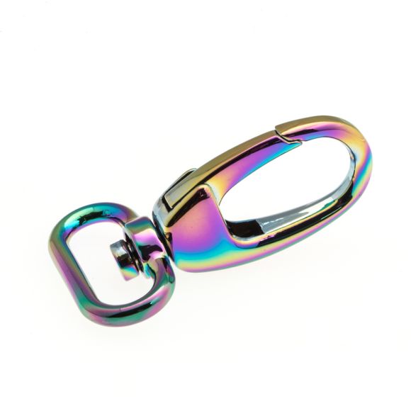 Taschenkarabiner "Metall" - 25/40 mm (regenbogen)