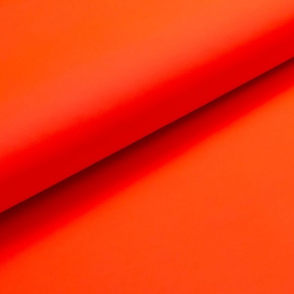Tissu fonctionnel "fluorescent" (orange brillant/orange fluo)