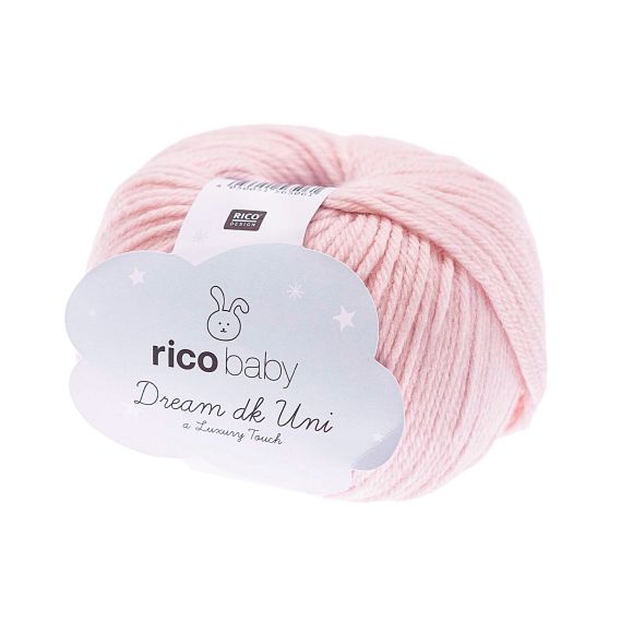 Laine bébé - Rico Baby Dream dk Uni - a Luxury Touch (rose)