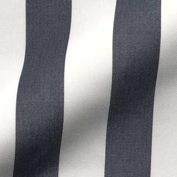 Tissu d'ameublement et décoration - Outdoor Acrylique "Rayures Maxi" (noir/offwhite)