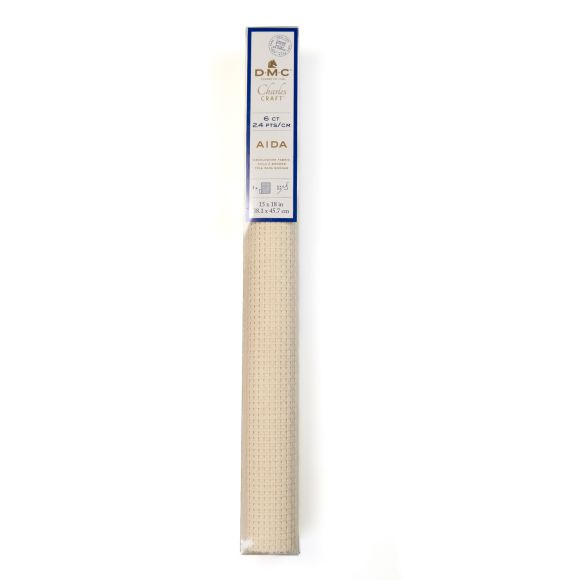 Zähl-/Stickstoff - Baumwolle "Aida - 6 ct" 38.1 x 45.7 cm (ecru) von DMC