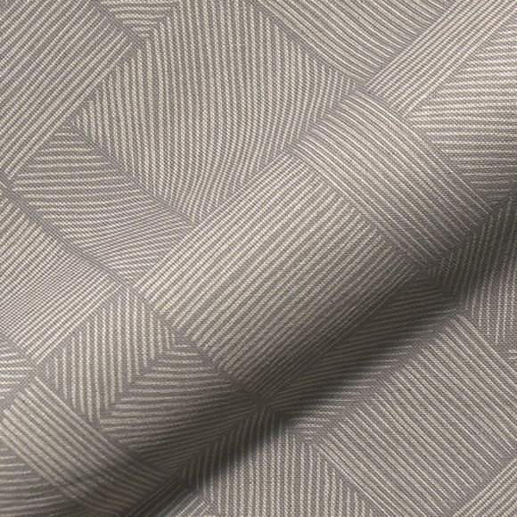Canevas de coton "Aspect lin - Patchwork" (gris clair/nature)