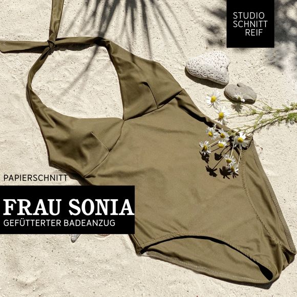 Schnittmuster - Badeanzug "Frau Sonia" (Gr. 32-52) von STUDIO SCHNITTREIF