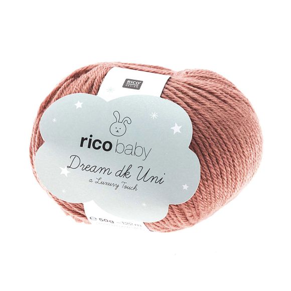 Laine bébé - Rico Baby Dream dk Uni - a Luxury Touch (baie)