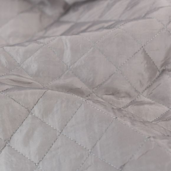 Futterstoff Stepper - wattiert "Velona" (silbergrau)