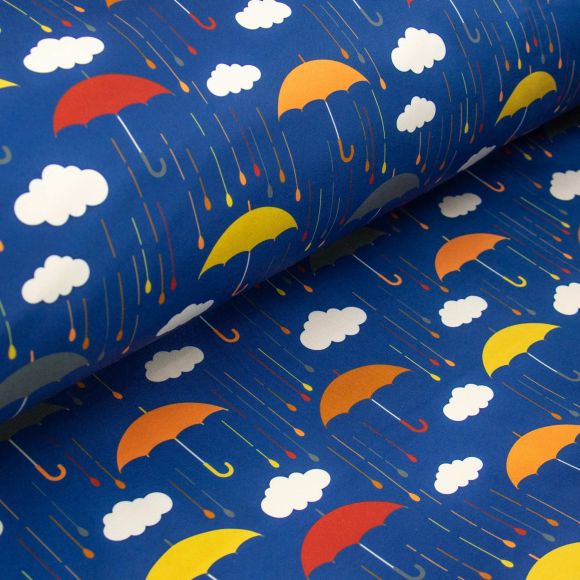 Softshell "Nano Regenschirme" (blau-gelb/rot) von SWAFING
