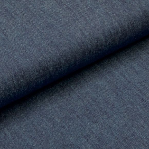 Tissu jean coton - qualité légère "Double-face" (bleu jean)