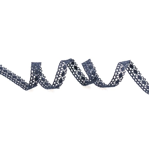 Spitzenband Bio-Baumwolle "Salamanca" 10 mm (dunkelblau) von C. PAULI