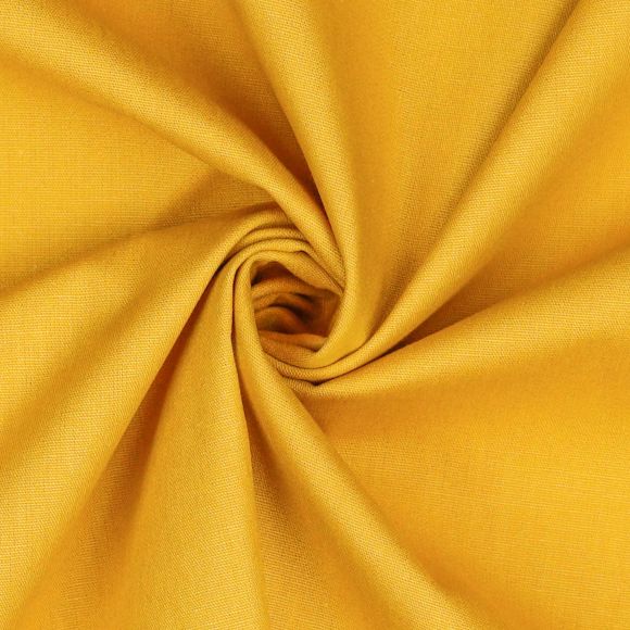 Popeline de coton "Europe" (jaune moutarde)