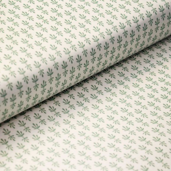 Baumwolle “Camont/Sternenmuschel” (hellbeige-grün) von COTTON+STEEL