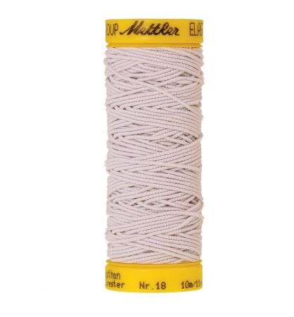 Mettler fil à coudre - élastique "ELASTIC" - bobine à 10 m (2000 blanc)