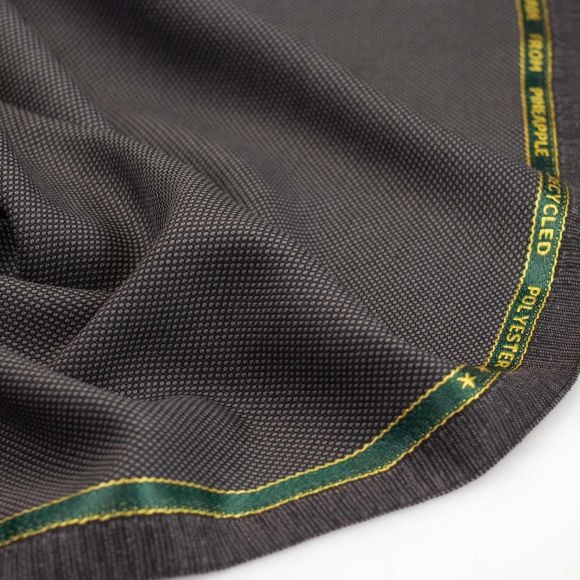 Mélange de viscose "Recycling Pineapple" (noir)