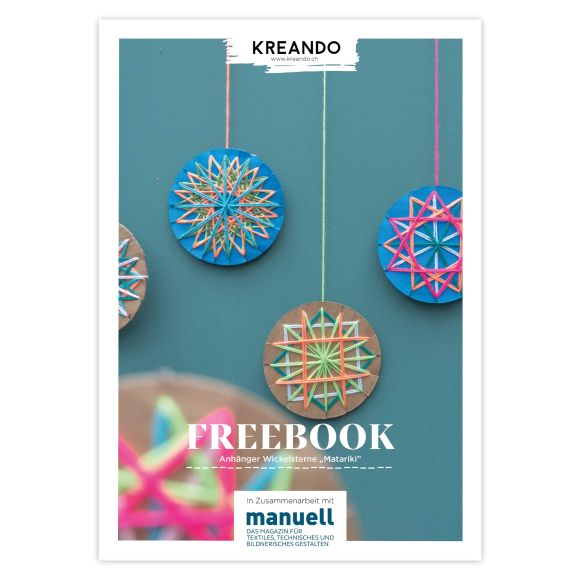 Freebook - Bastelanleitung Wickelsterne "MATARIKI" von KREANDO (deutsch)