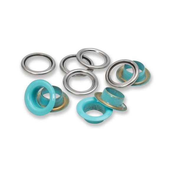 PRYM Œillets Ø 11 mm - paquet à 20 pièces (turquoise) 542547