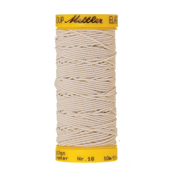 Mettler Nähgarn - elastisch "ELASTIC“ - Spule à 10 m (1000 offwhite)