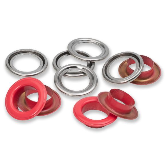 PRYM Ösen Ø 14 mm - Pack à 15 Stk. (rot) 542562