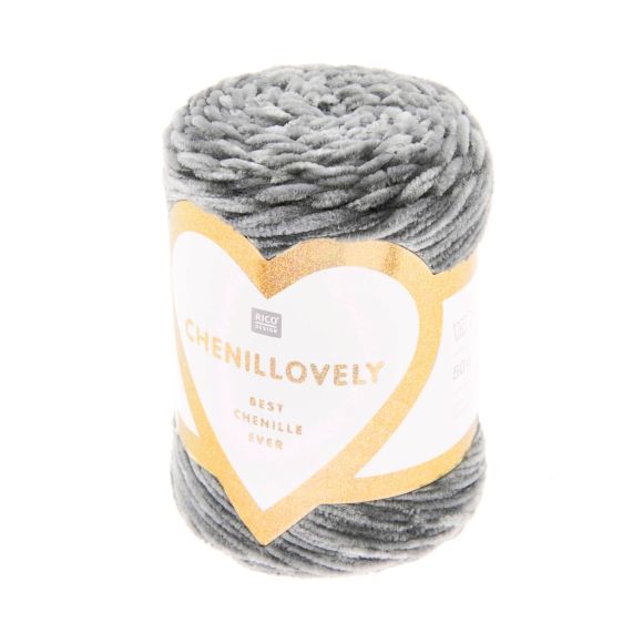 Chenille-Wolle - Rico Creative Chenillovely (grau)