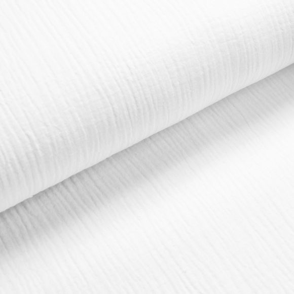 Double gaze coton bio "Mousseline" (blanc)