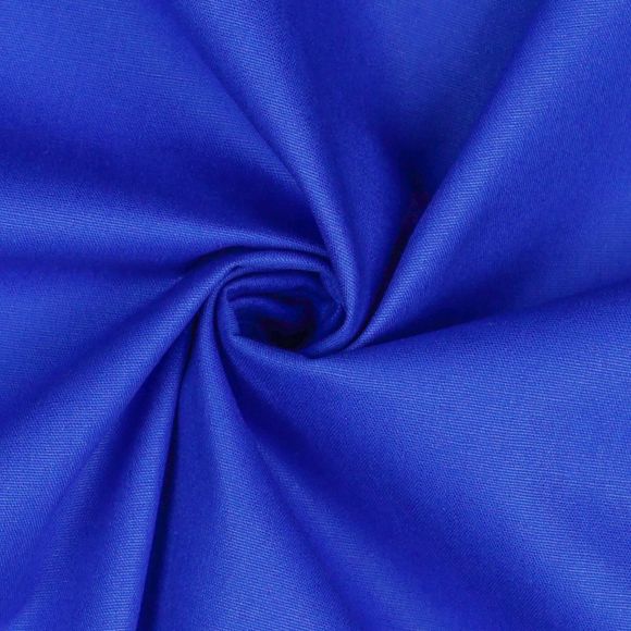 Popeline de coton "Europe" (bleu roi)