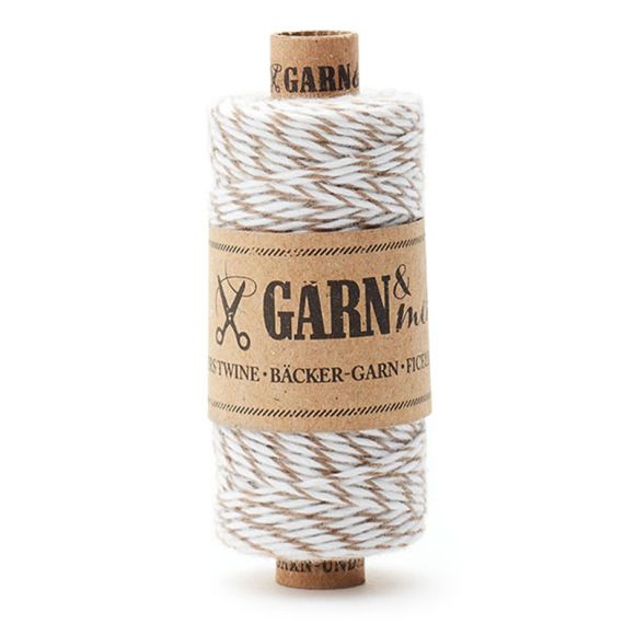 Ficelle Bakers Twine "Mix" (ocre/blanc)