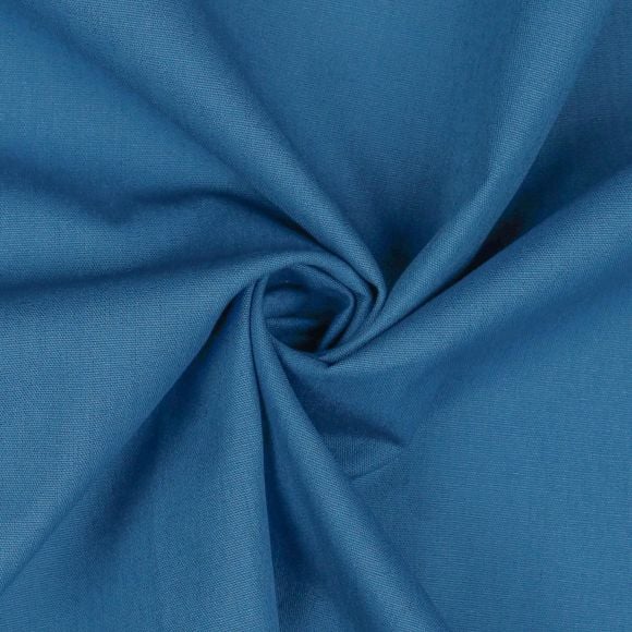 Popeline de coton "Europe" (bleu jean)