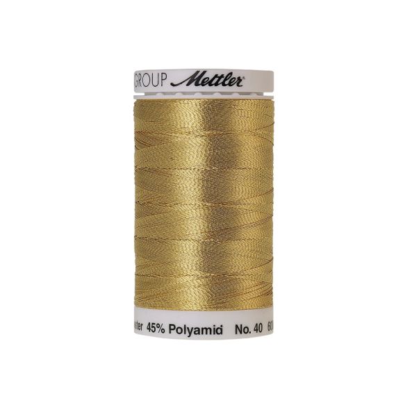 Mettler - Fil à coudre et à broder "Metallic", bobine de 600 m (2108/inka gold)