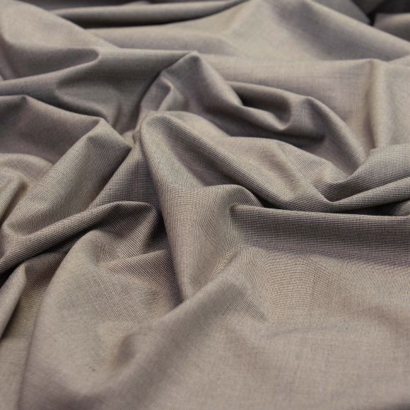 Tissu en viscose/fibres de banane "Recycling" (taupe/noir/blanc)