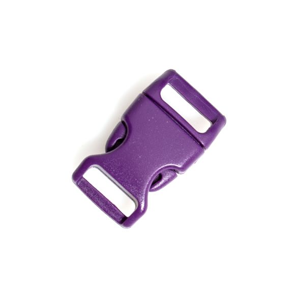 Clic-boucle bombé - 15 mm (violet)