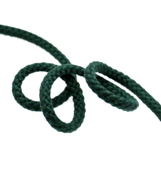 Baumwollkordel Ø 8 mm - Stück à 1 m (dunkelgrün)