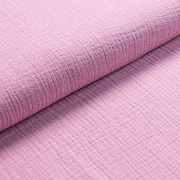 Double Gauze Bio-Baumwolle "Musselin" (mauve)