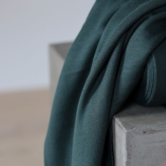 Maille tricot en viscose Ecovero “Soft Lima Knit - deep green" (vert foncé) von meetMILK