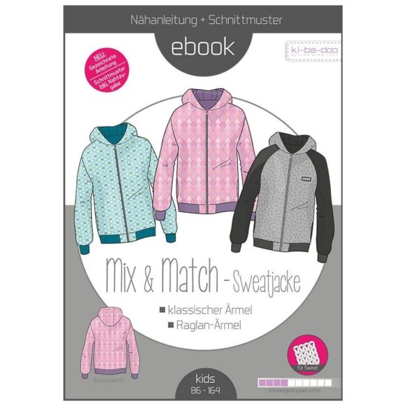 Patron - Blouson pour enfants "Mix & Match" (80-164) de ki-ba-doo (en allemand)