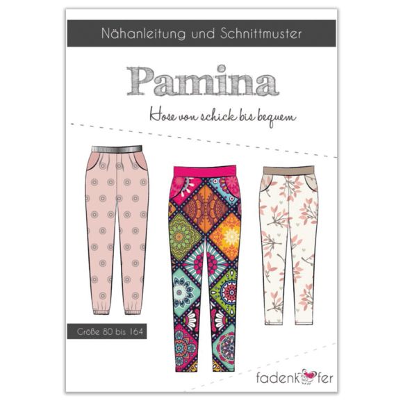 Schnittmuster - Kinder Hose "Pamina" Gr. 80-164 von fadenkäfer