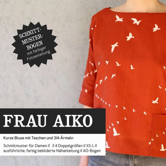 Patron - dame blouse "Frau Aiko" (t. XS-L) de STUDIO SCHNITTREIF (en allemand)