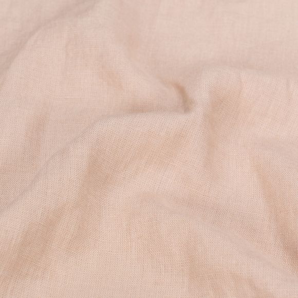 Lin - uni "lavé" (rose pâle)