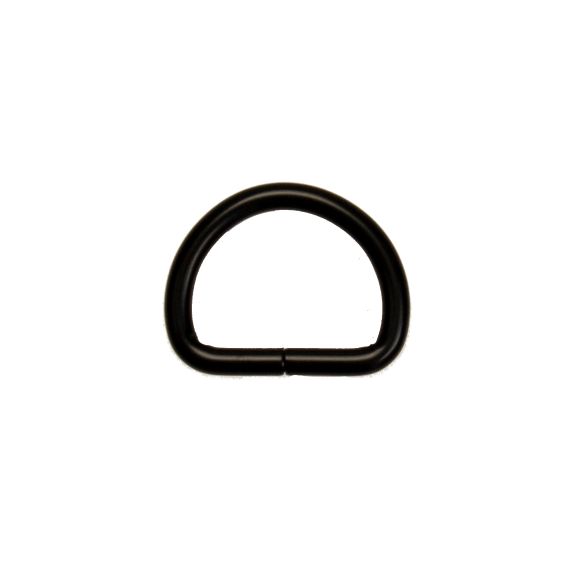 D-Ring - matt "Metall" - 10/25/30/40 mm (schwarz)