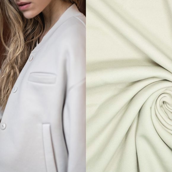Sweat bio-coton "Heavy Jogging Recycling - Judith/Gitinka Fibre Mood" (gris argenté)