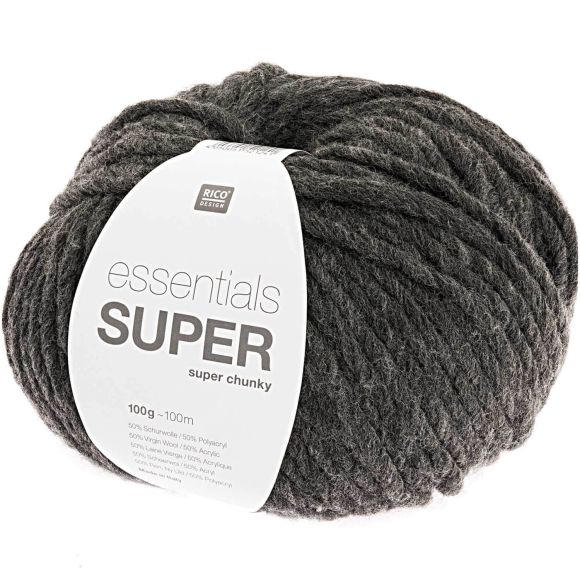 Wolle - Rico Essentials Super super chunky (dunkelgrau)