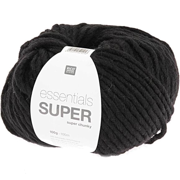 Wolle - Rico Essentials Super super chunky (schwarz)