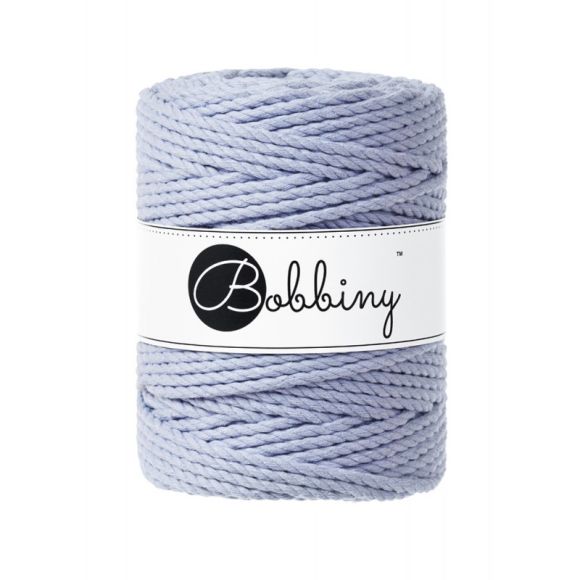 Fil macramé en coton recyclé "Rope Ø 5 mm - iris" (040) de Bobbiny