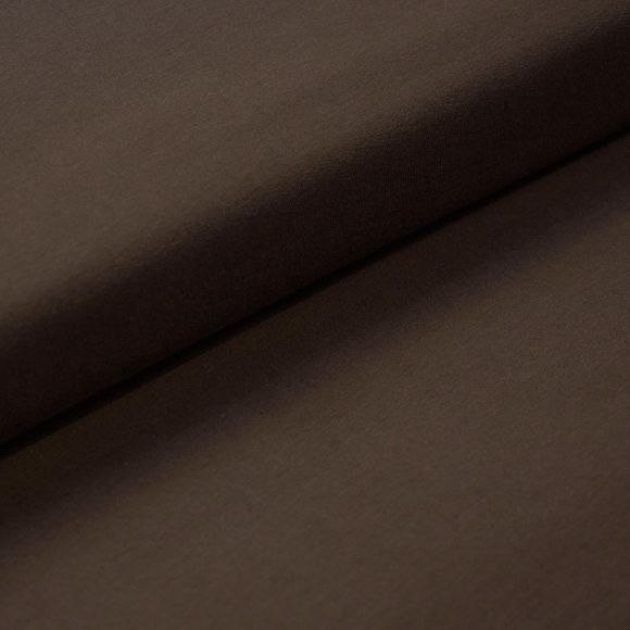 Sweat Bio-Baumwolle - uni "Soft Alva" (braun)