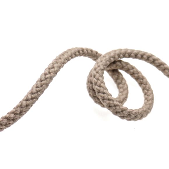 Cordon coton Ø 8 mm - pièce à 1 m (kaki)
