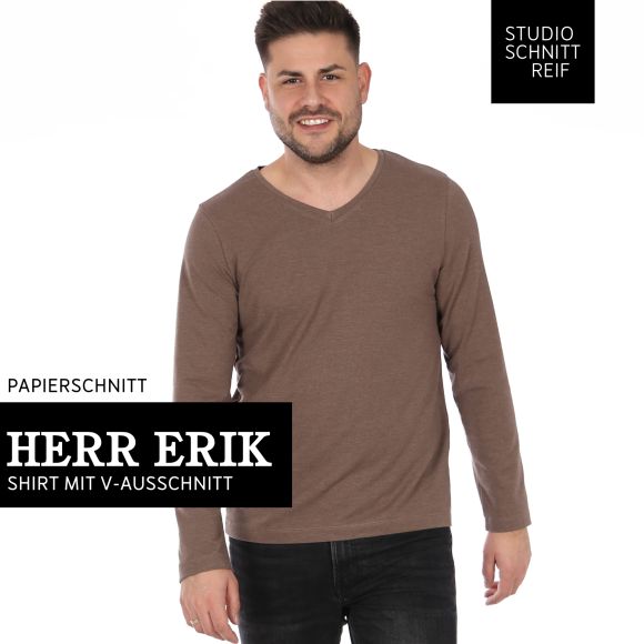 Schnittmuster - Herren T-Shirt/Langarmshirt "Herr Erik" (Gr. XS-XXL) von STUDIO SCHNITTREIF