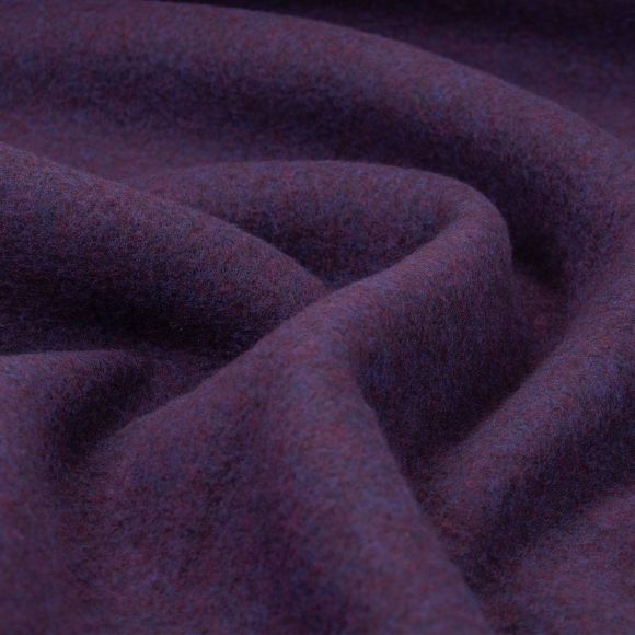 Mantelstoff Merinowolle "Flausch Deluxe - uni" (violett)