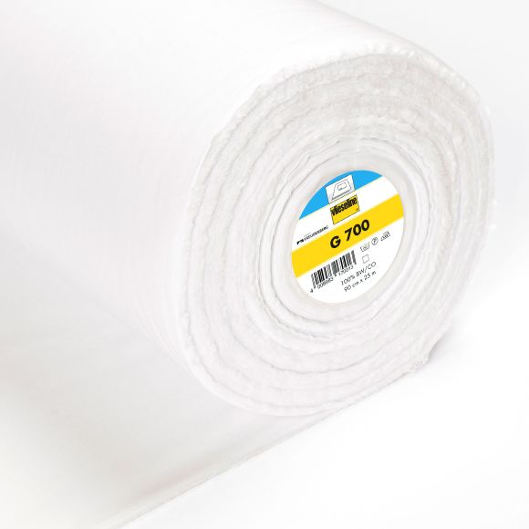 Vlieseline "G700" coton - Entoilage tissé universel (blanc)