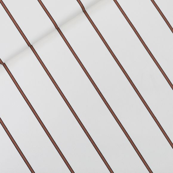 Twill/gabardine de coton "Verticals- grayed white" (écru-brun) de See You at Six