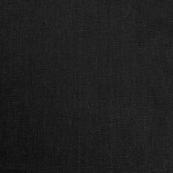 AU Maison Leinenstoff beschichtet "Coated Linen-Black" (schwarz)