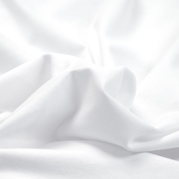 Jersey de coton piqué "Istanbul" (blanc) de Swafing